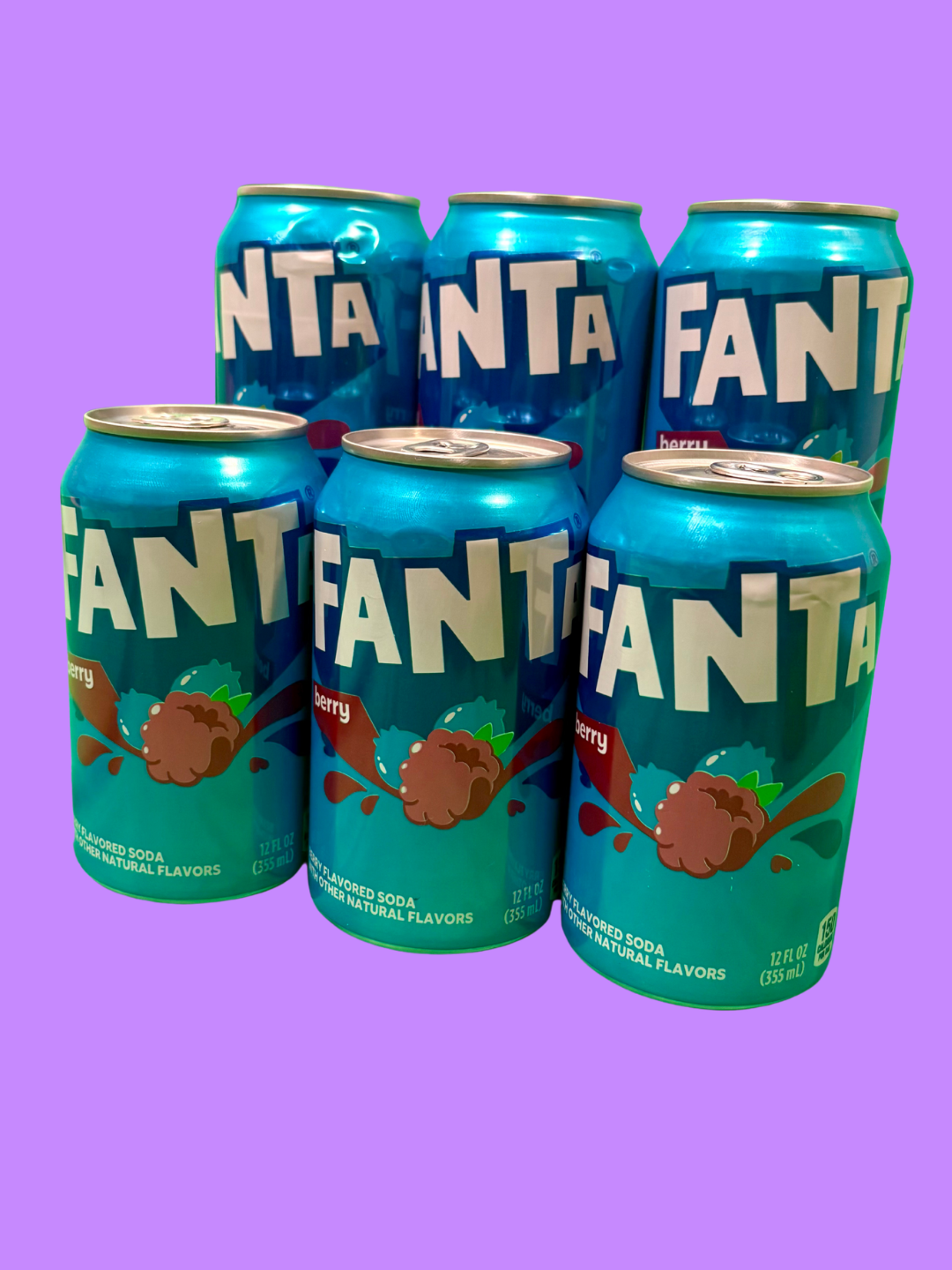 US Fanta Berry | 6-Pack | American Import Fizzy Drink