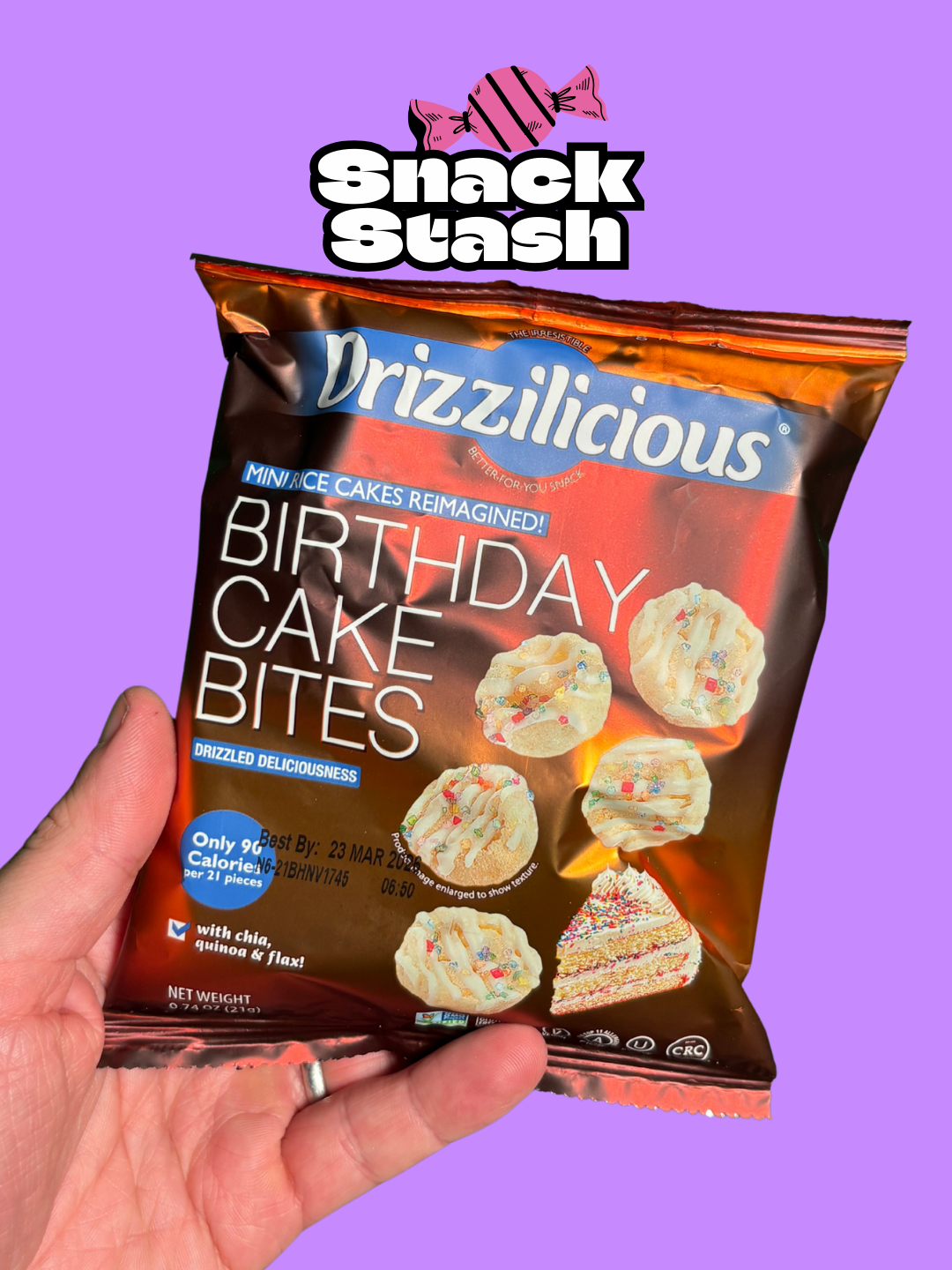Drizzilicious Birthday Cake Bites 21g