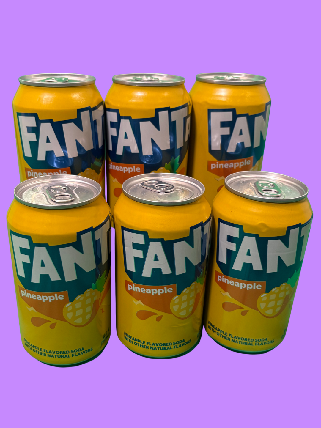 US Fanta Pineapple | 6-Pack | American Import Fizzy Drink