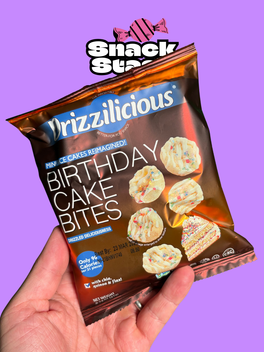 Drizzilicious Birthday Cake Bites 21g