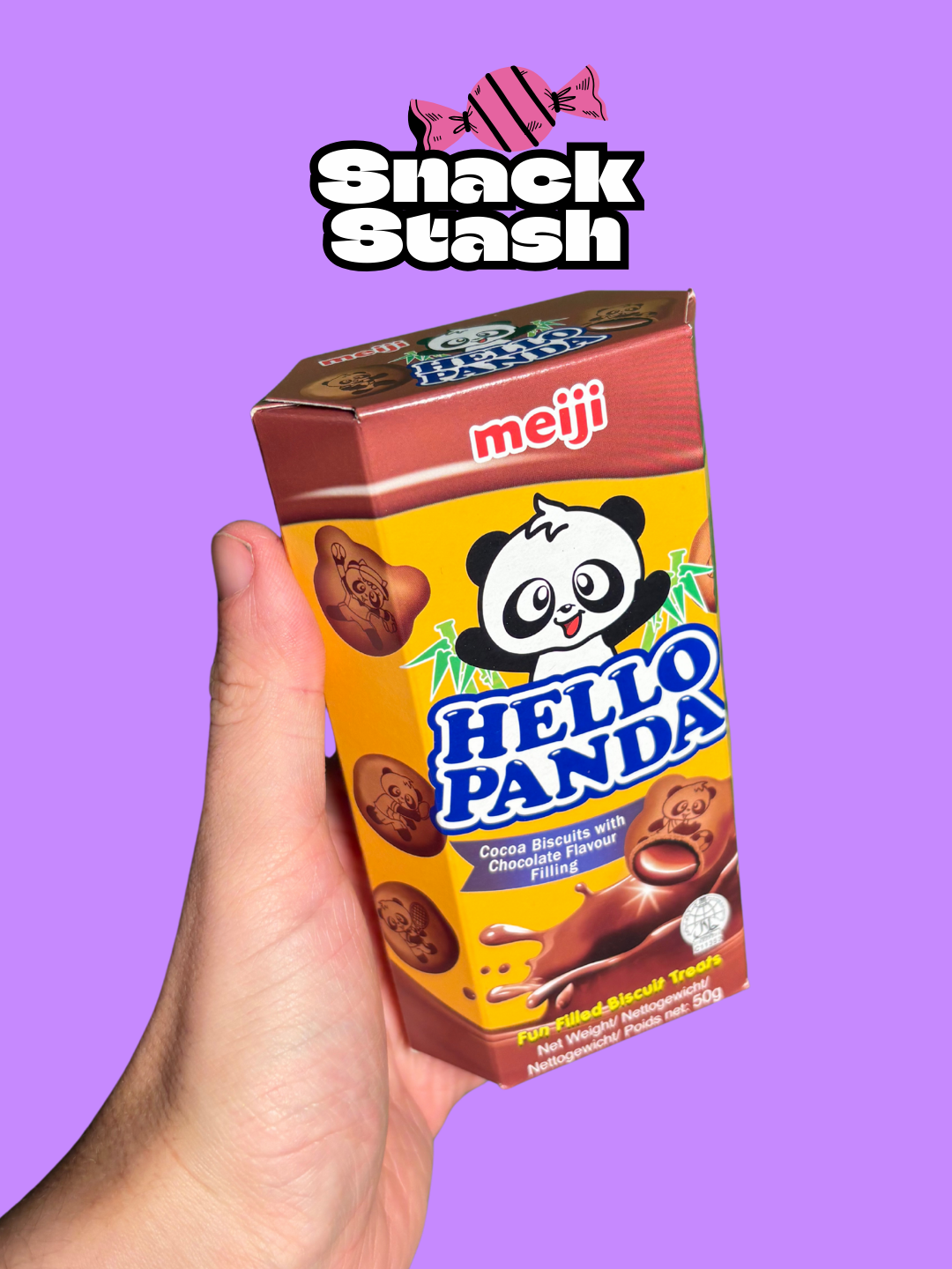 Meiji Hello Panda (Chocolate, 50g)
