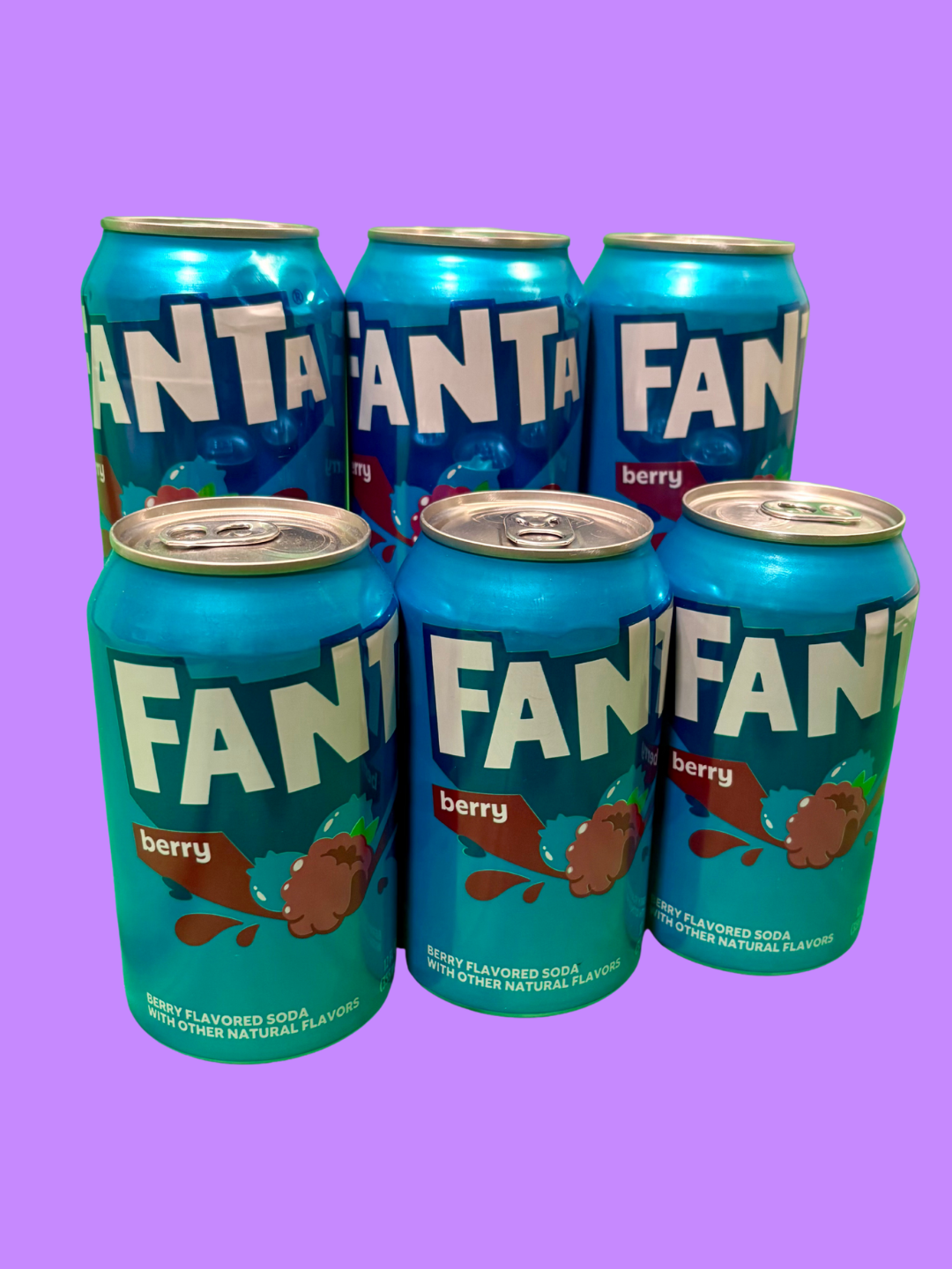 US Fanta Berry | 6-Pack | American Import Fizzy Drink