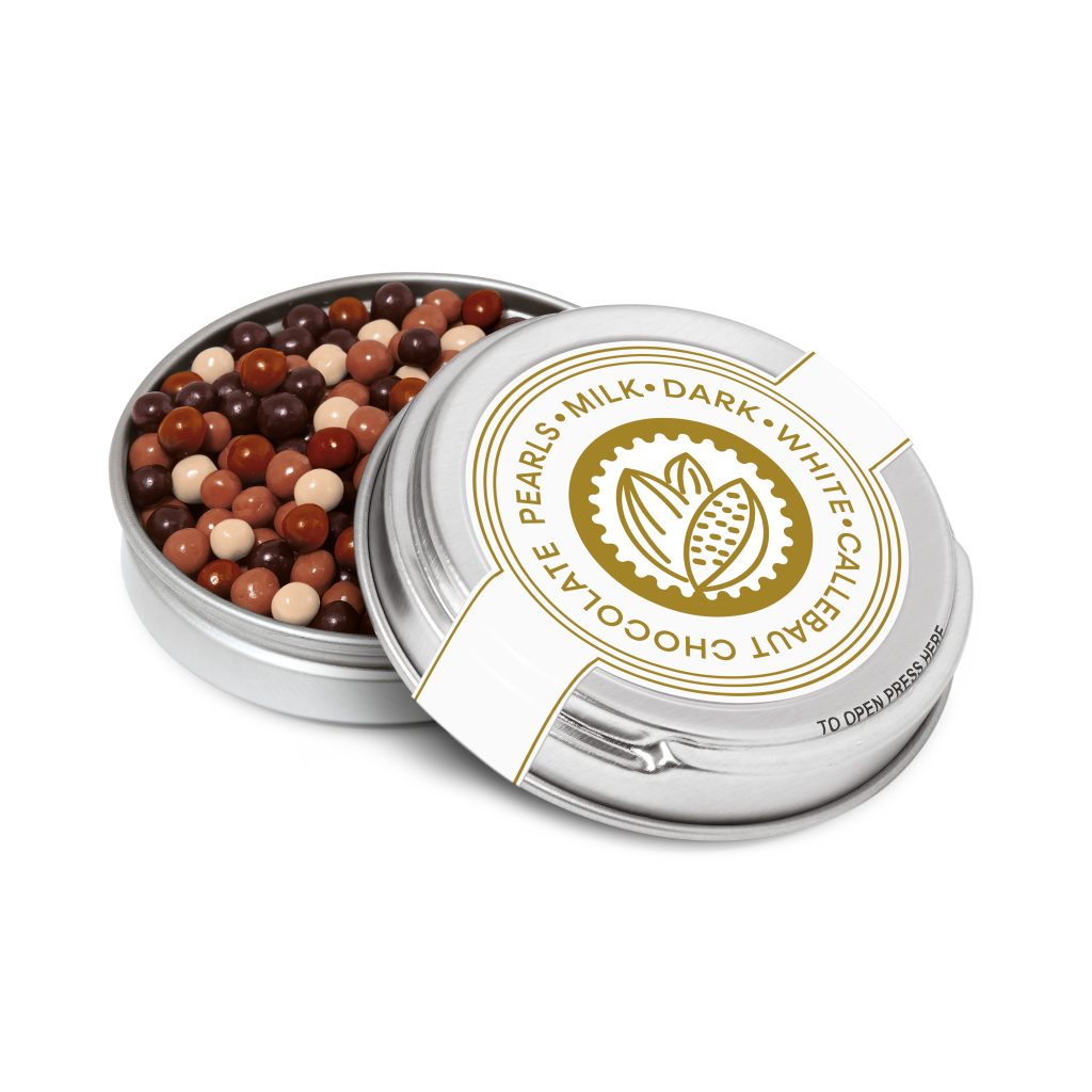 Caviar Tin with Chocolate Pearls