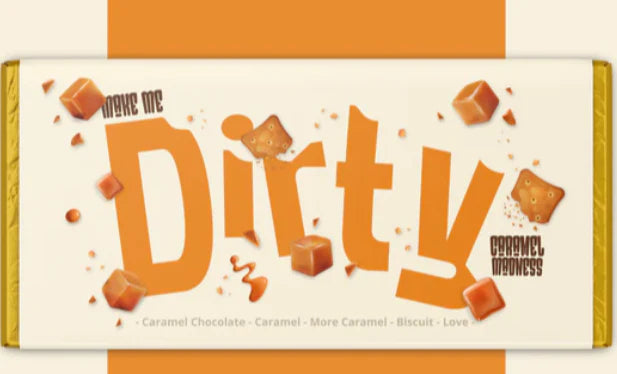 Dirty Chocolate – Caramel Madness Chocolate Bar (230g)