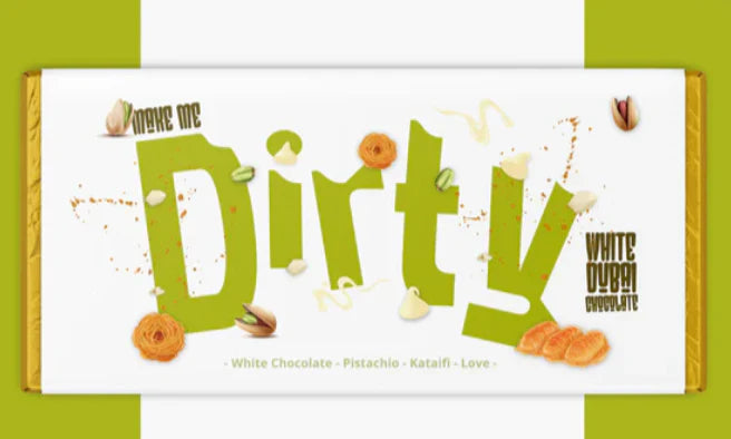 Dirty Chocolate – White Chocolate Dubai Bar (230g)