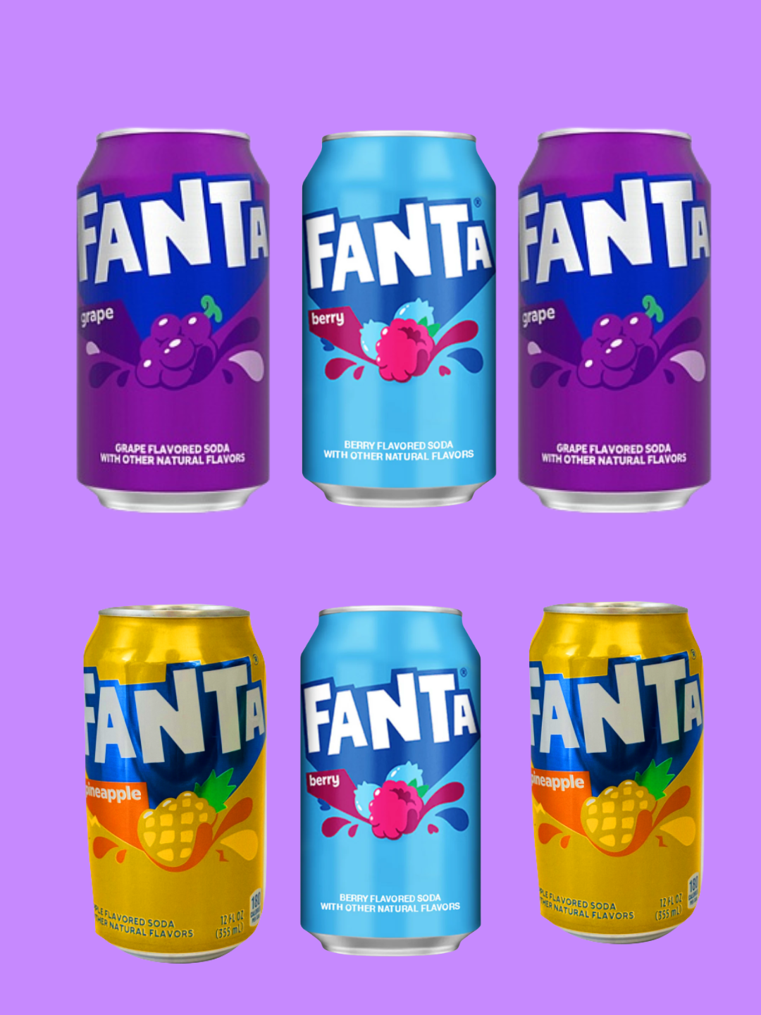 🇺🇸 US Fanta Mixed Bundle (6 Cans)